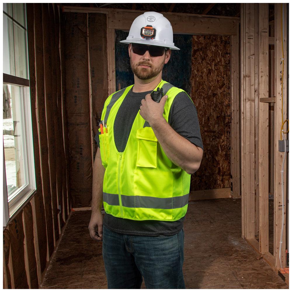 Klein Tools Medium/Large High Visibility Safety Vest, Model 60269 - Image 5