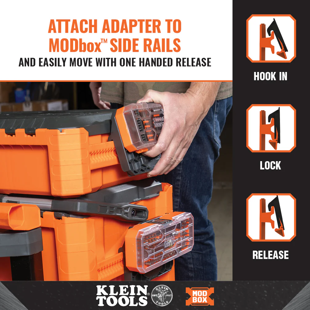 Klein Tools MODbox Case Adapter Rail Attachment, Model 54875MB - Image 3