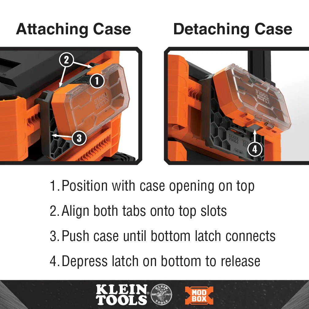 Klein Tools MODbox Case Adapter Rail Attachment, Model 54875MB - Image 5
