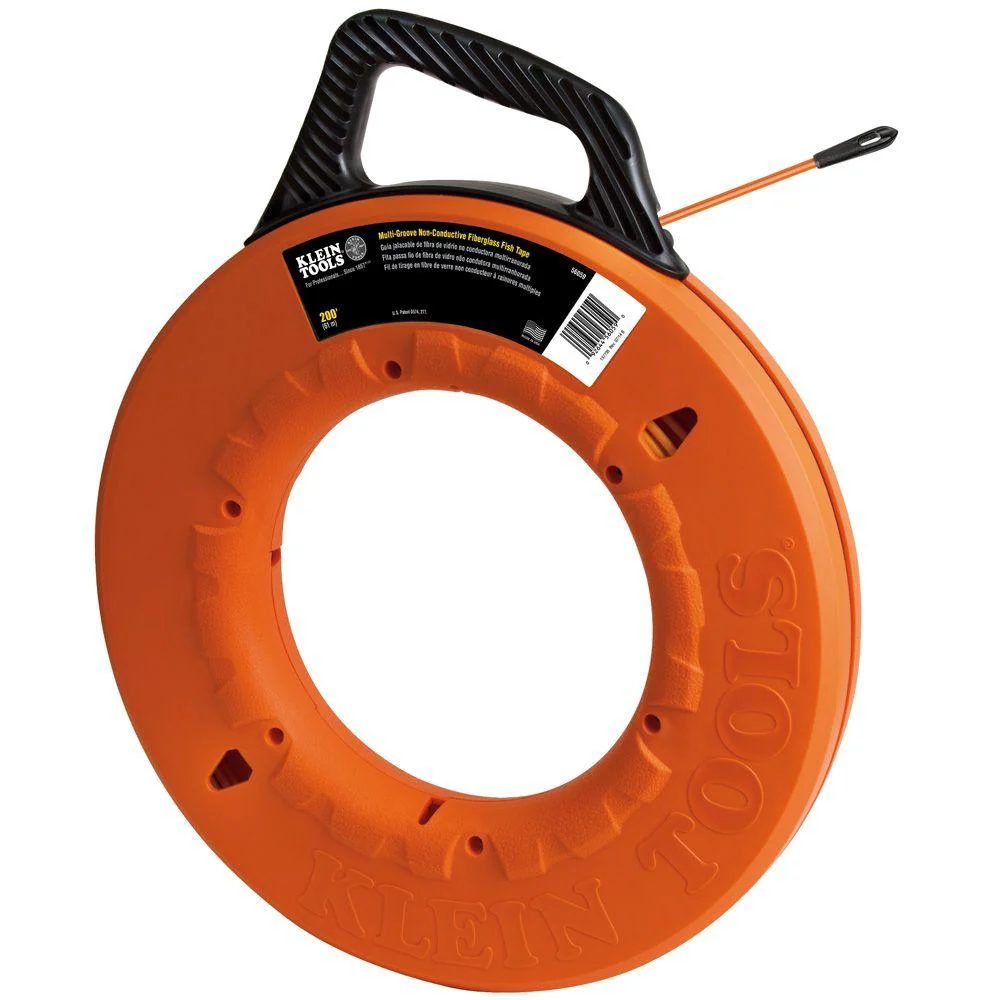 Klein Tools Multi-Groove Fiberglass Fish Tape 200-foot, Model 56059*