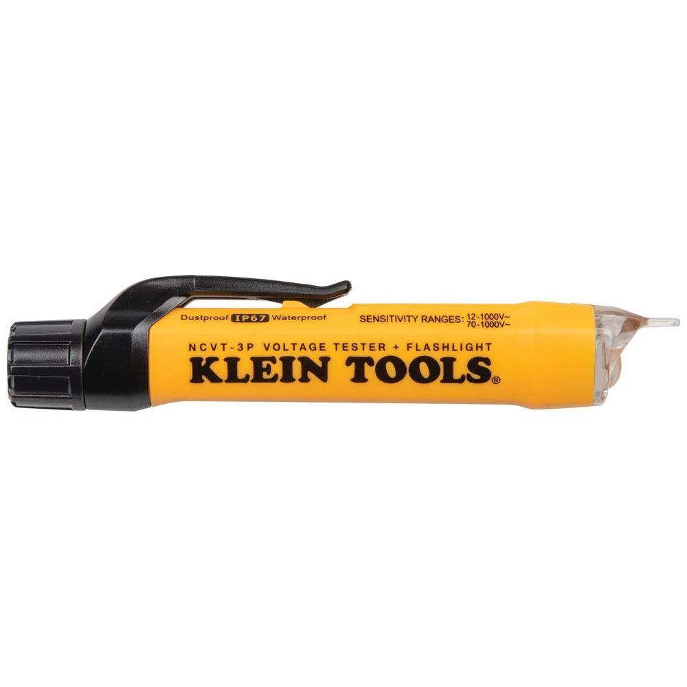 Klein Tools Non-Contact Voltage Tester Pen, 12 to 1000V AC, with Flashlight, Model NCVT3P - Image 7