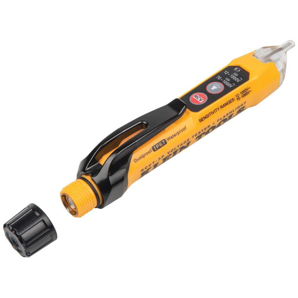 Klein Tools Non-Contact Voltage Tester Pen, 12 to 1000V AC, with Flashlight, Model NCVT3P - Image 9