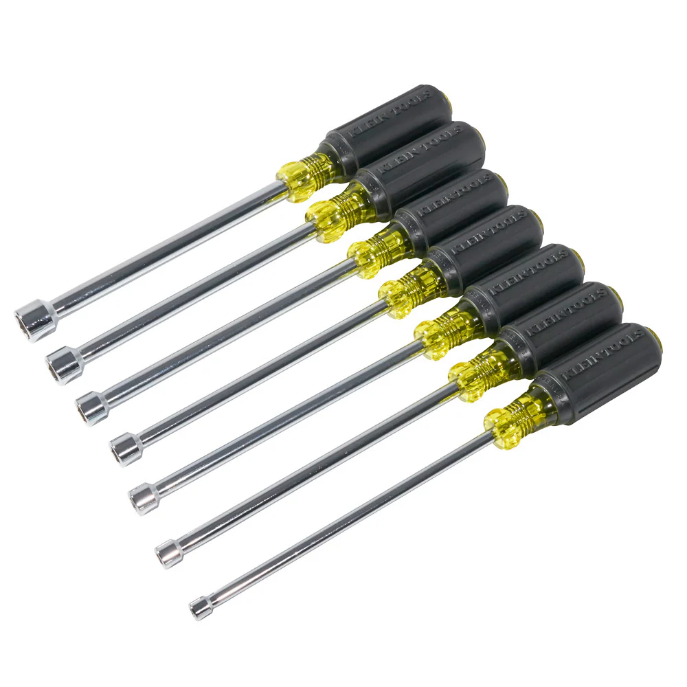 Klein Tools Nut Driver Set, Magnetic Nut Drivers, 6-Inch Shafts, 7-Piece, Model 647M* - Image 6