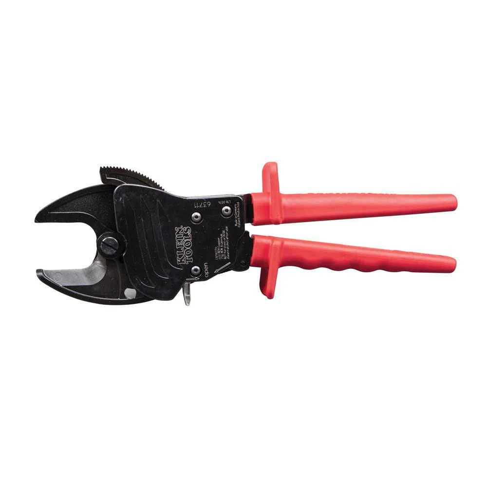 Klein Tools Open Jaw Ratcheting Cable Cutter, Model 63711*