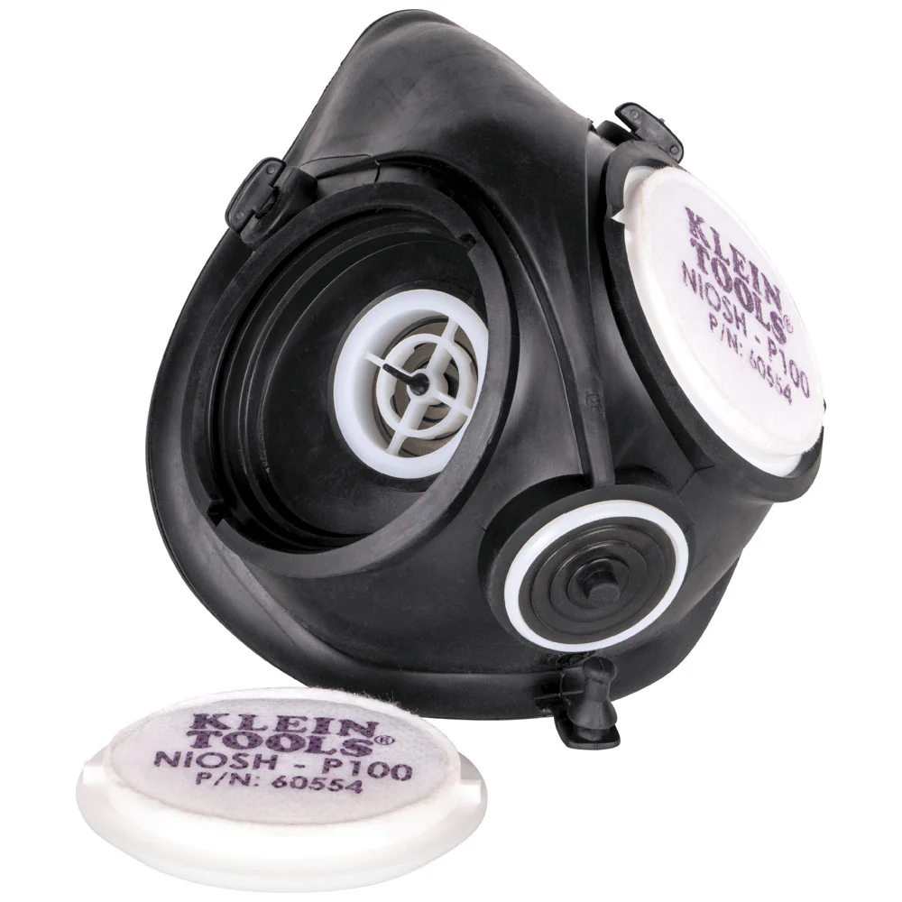 Klein Tools P100 Half-Mask Respirator, M/L, Model 60552* - Image 11