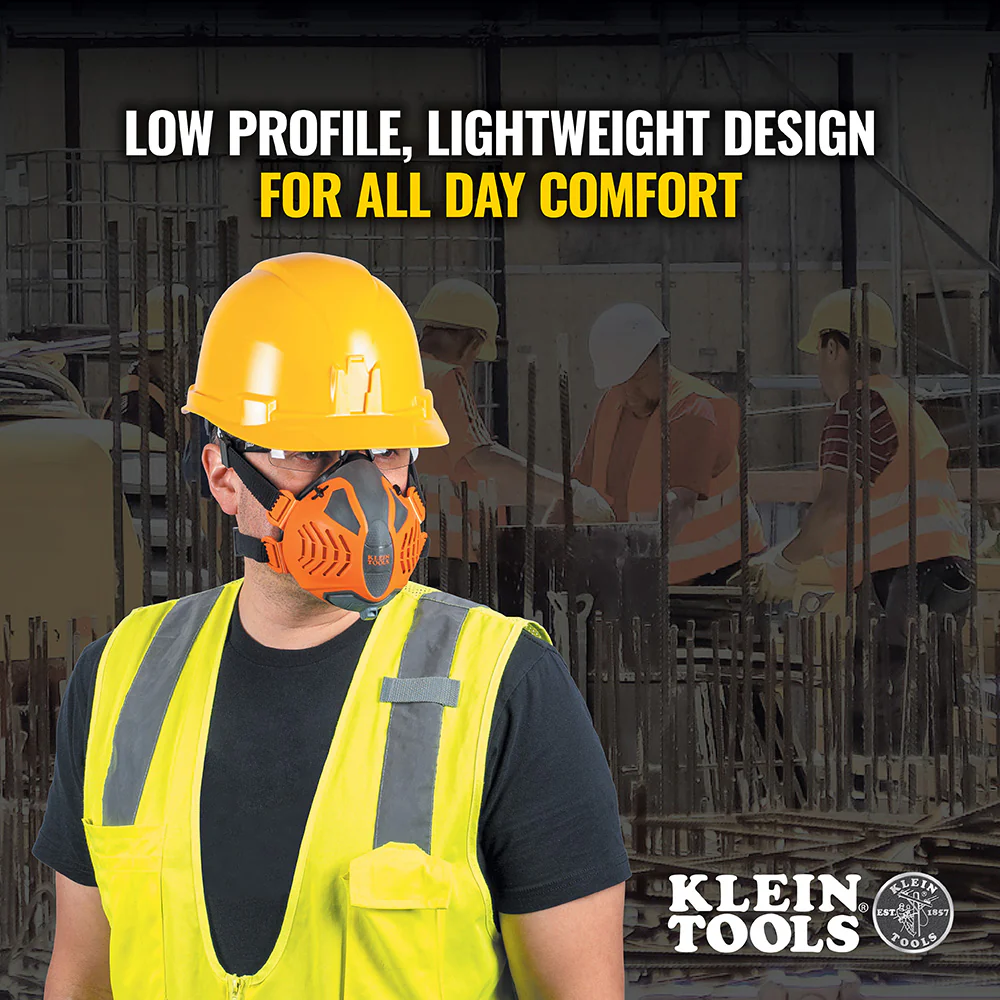 Klein Tools P100 Half-Mask Respirator, S/M, Model 60553* - Image 6