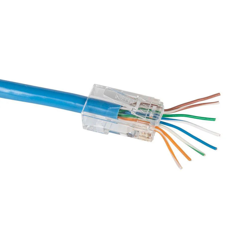 Klein Tools Pass-Thru Modular Data Plug, CAT6AUTP, 50-Pack, Model VDV826-704 - Image 9