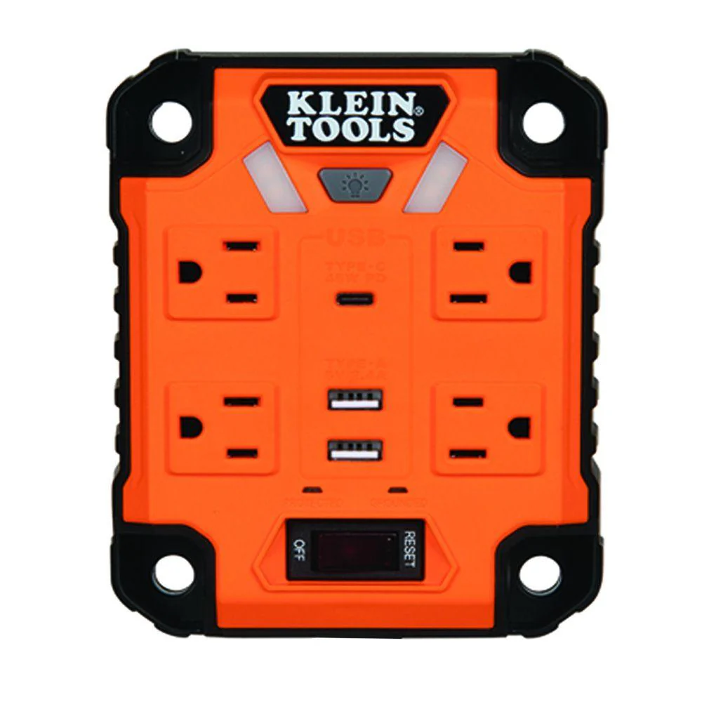 Klein Tools PowerBox 1, Magnetic Mounted Power Strip with Integrated LED Lights, Model 29601 - Image 11