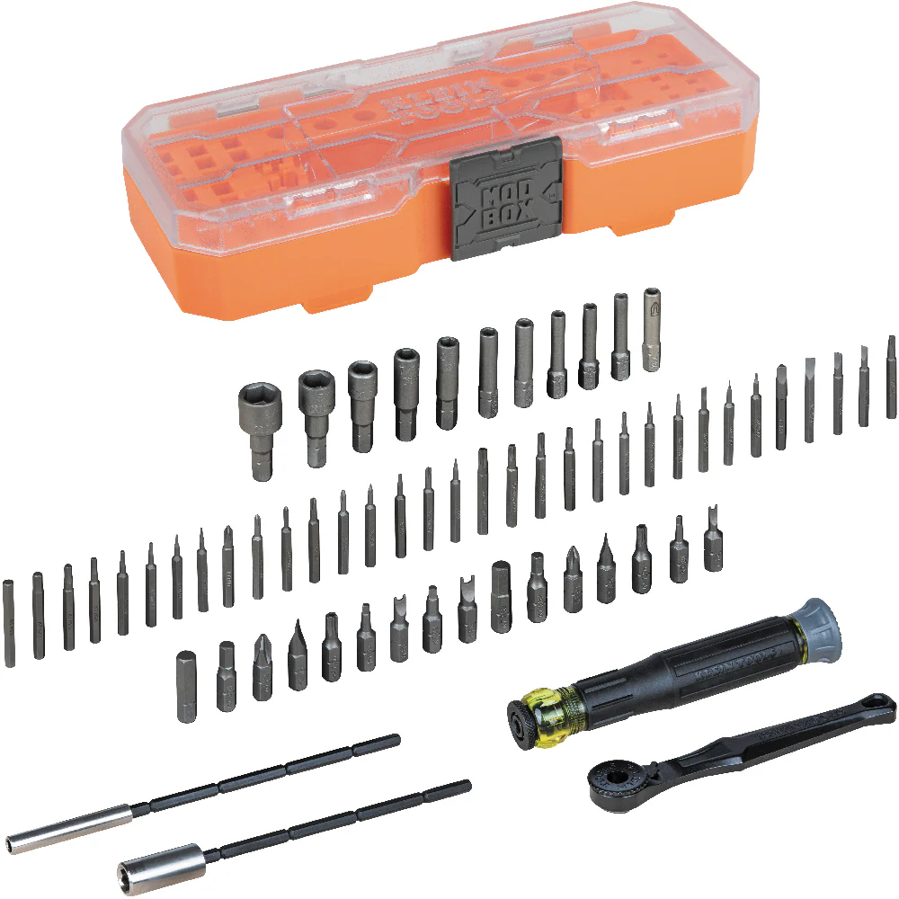 Klein Tools Precision Ratchet and Driver System, 64-Piece, Model 32787* - Image 2