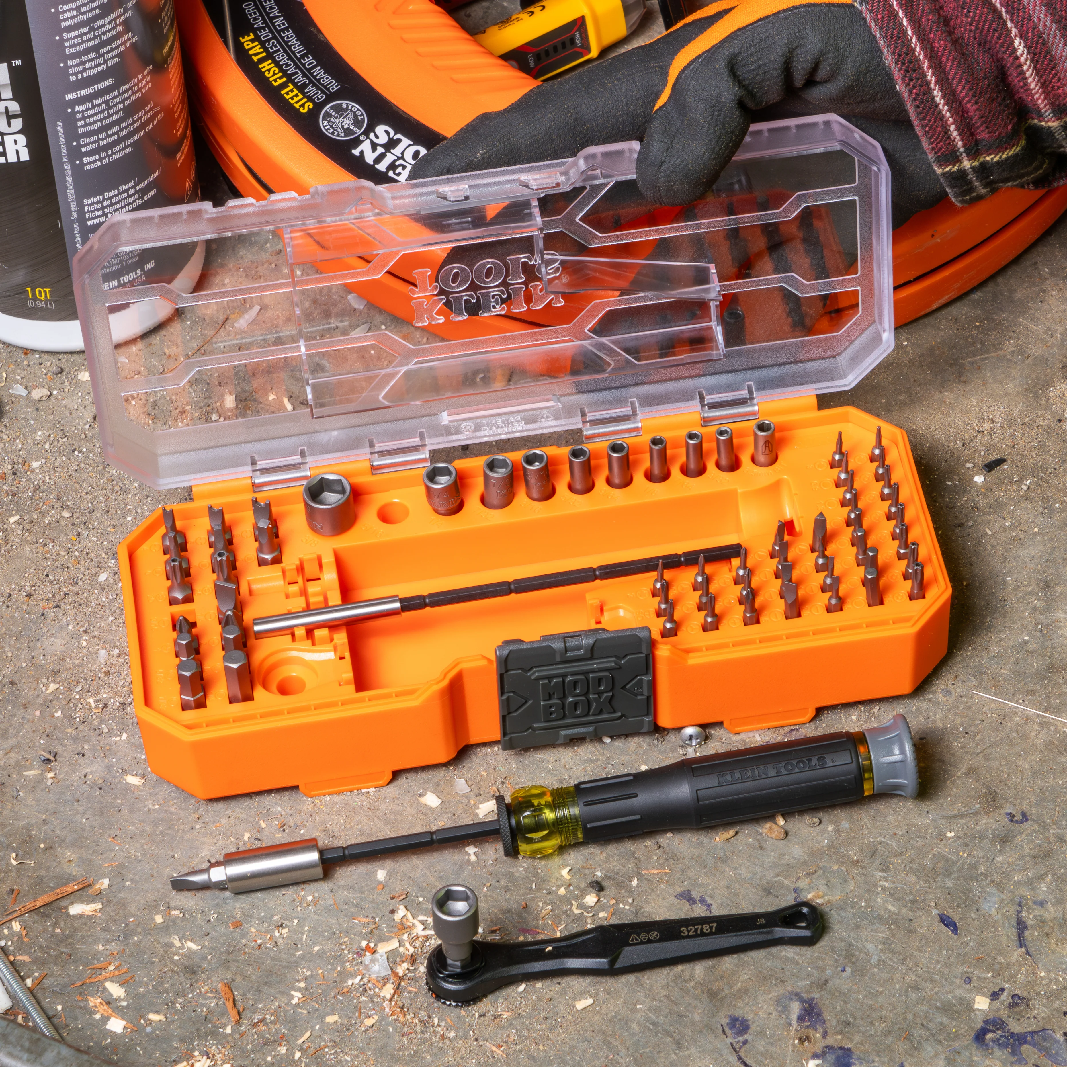 Klein Tools Precision Ratchet and Driver System, 64-Piece, Model 32787* - Image 7