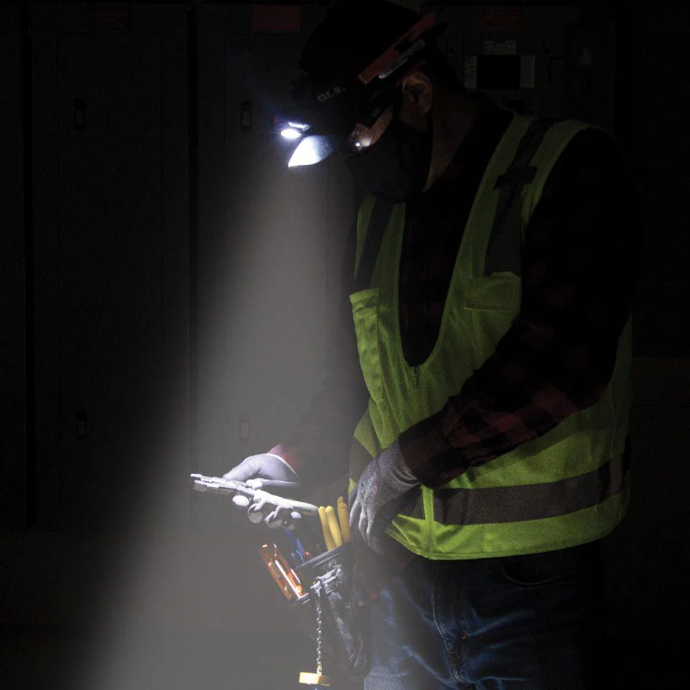 Klein Tools Rechargeable 2-Color LED Headlamp with Fabric Strap, Model 56414 - Image 9