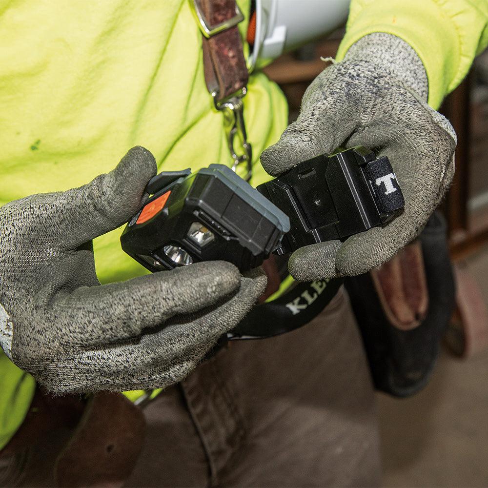 Klein Tools Rechargeable Headlamp with Strap, 400 Lumen All-Day Runtime, Auto-Off, Model 56048 - Image 5