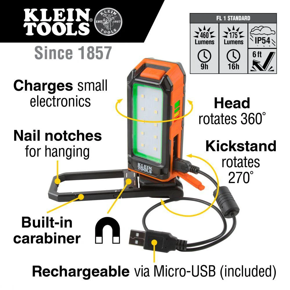 Klein Tools Rechargeable Personal Worklight, Model 56403 - Image 2