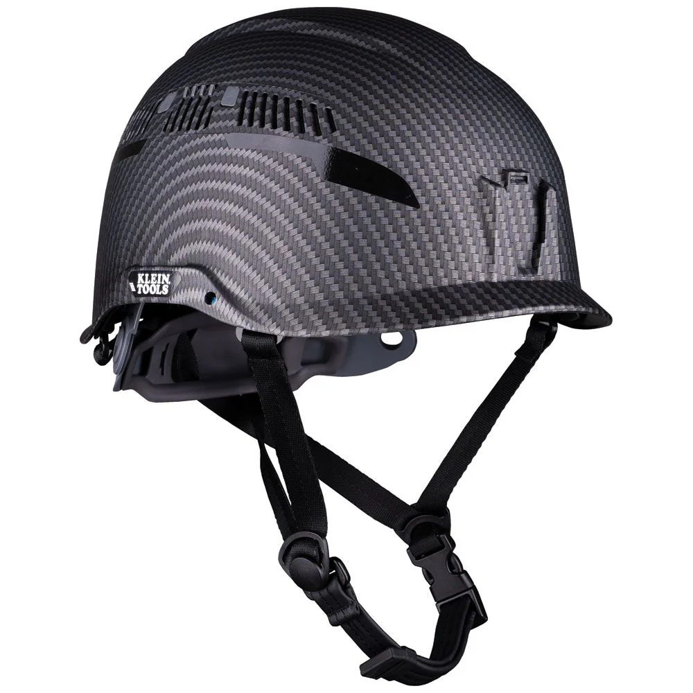 Klein Tools Safety Helmet, Premium KARBN Pattern, Vented, Class C, Model 60516
