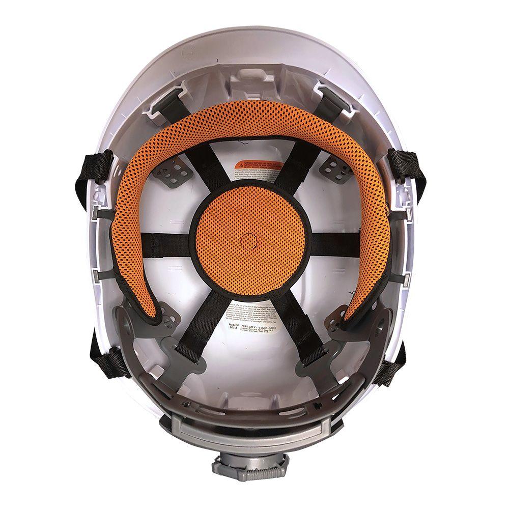 Klein Tools Safety Helmet, Vented-Class C, with Rechargeable Headlamp, White, Model 60150 - Image 8