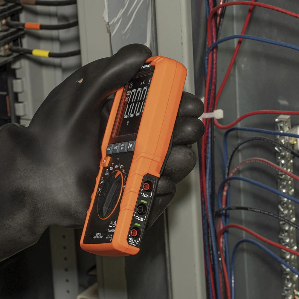 Klein Tools Slim Digital Multimeter, TRMS Auto-Ranging, 600V, Temp, Model MM450 - Image 6