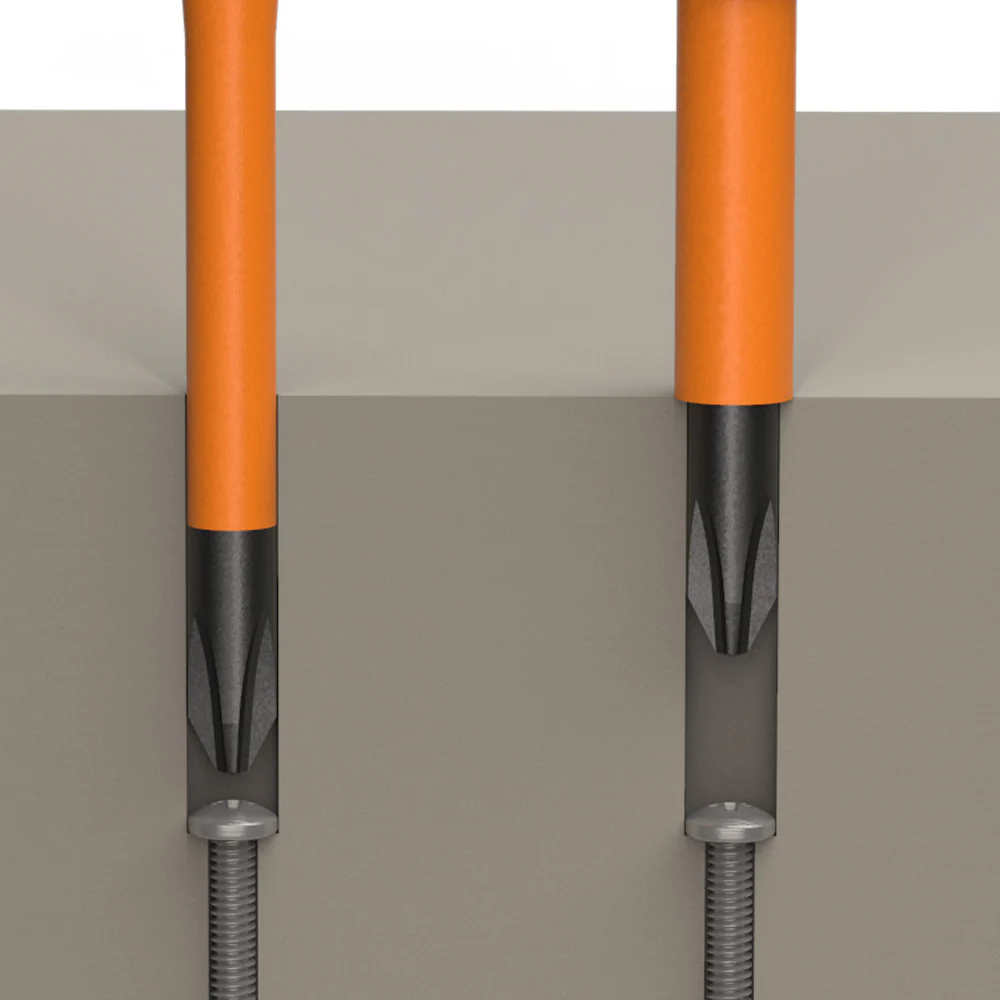 Klein Tools Slim-Tip Insulated Screwdriver, 3/16-Inch Cabinet, 6-Inch Round Shank, Model 6916INS* - Image 10