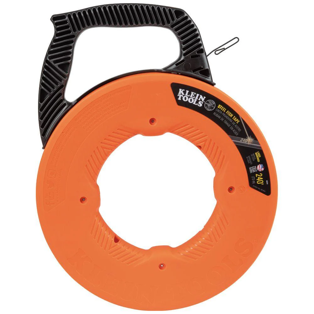 Klein Tools Steel Fish Tape, 1/8-Inch x 240-Foot, Model 56334 - Image 6
