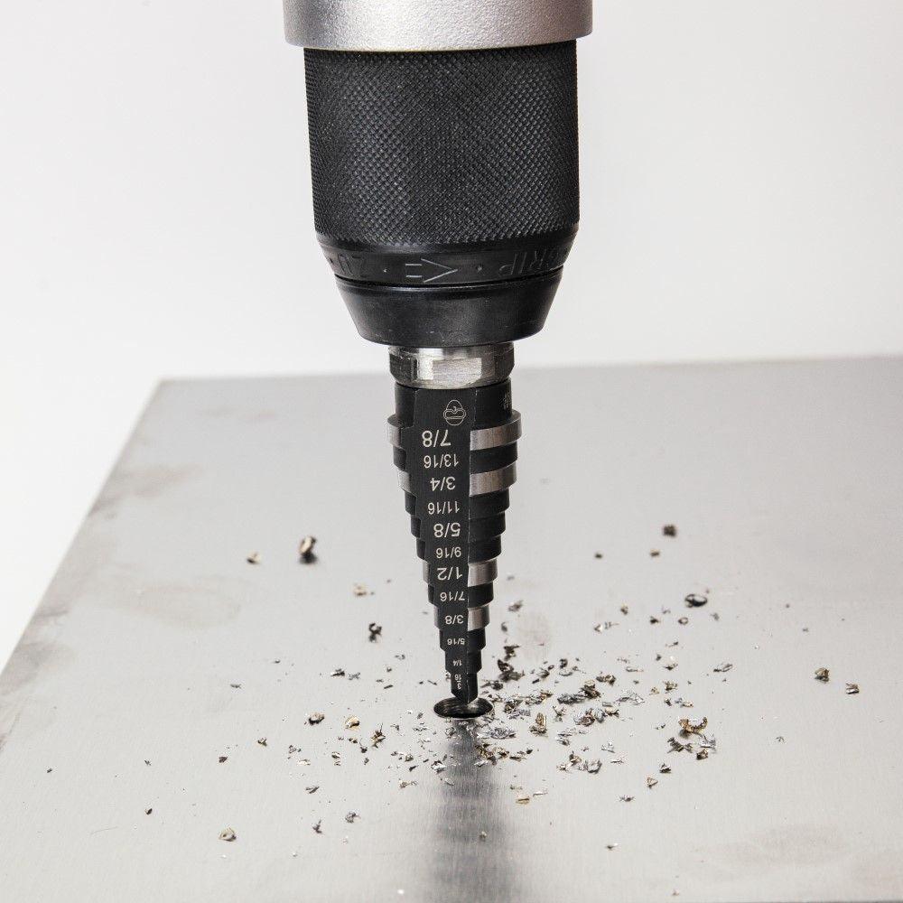 Klein Tools Step Drill Bit #14 Double-Fluted, 3/16 to 7/8-Inch, Model KTSB14* - Image 6