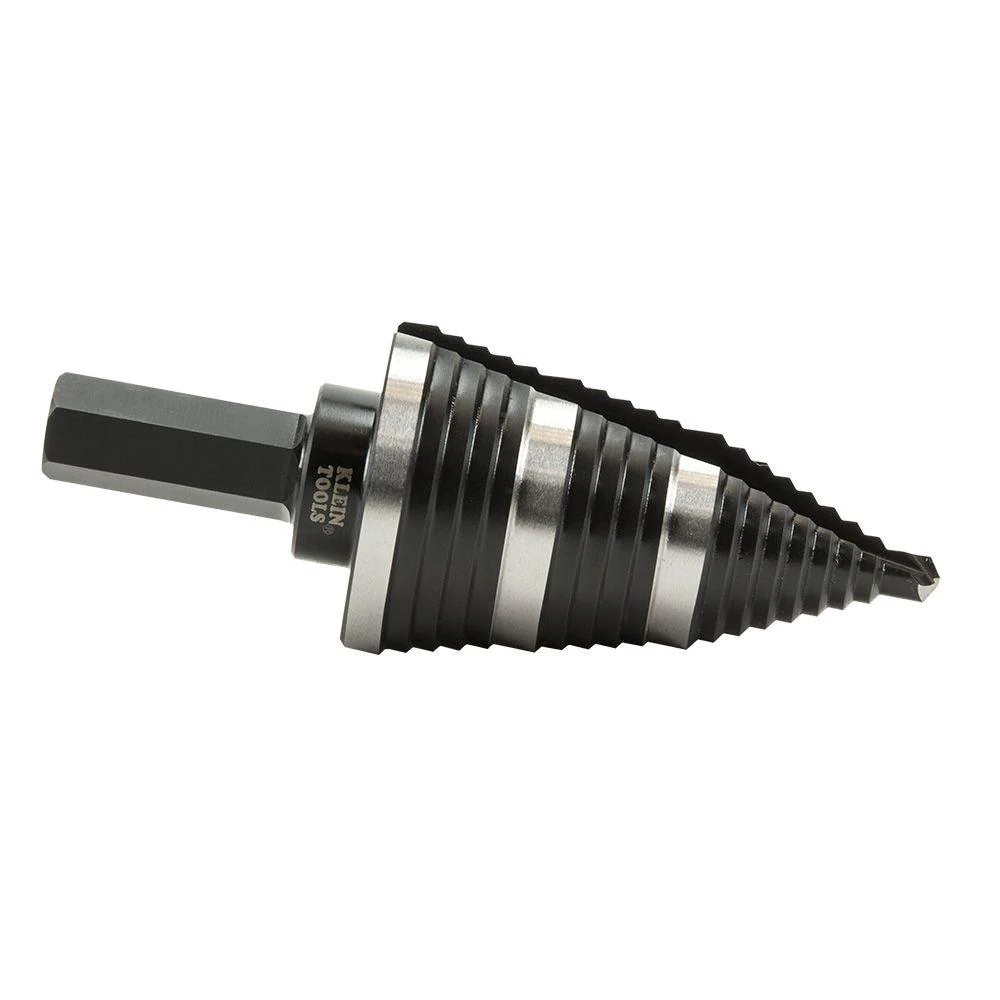 Klein Tools Step Drill Bit #15 Double Fluted 7/8 to 1-3/8-Inch, Model KTSB15* - Image 8