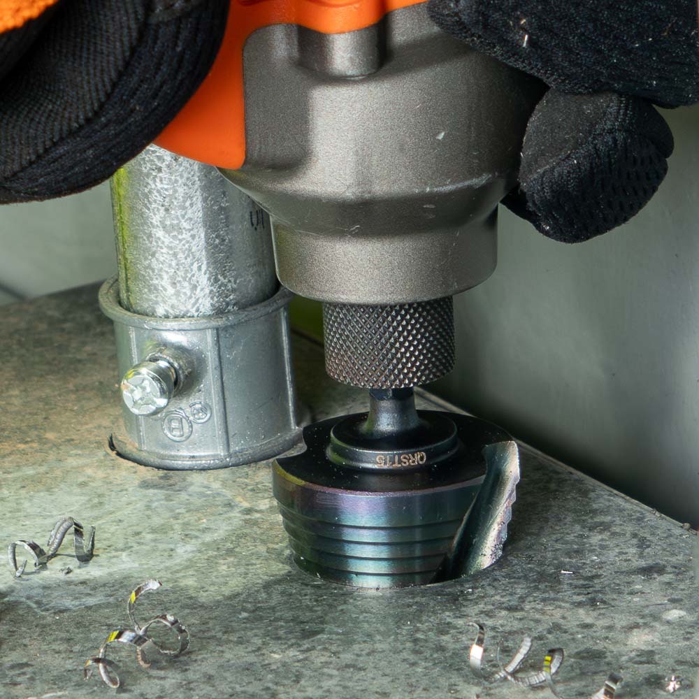 Klein Tools Step Drill Bit, Quick Release, Spiral Flute, 7/8 to 1-3/8-Inch, Model QRST15* - Image 5