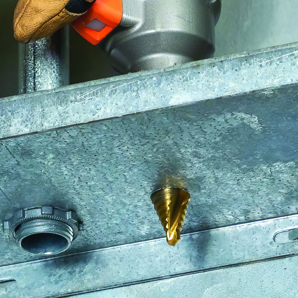 Klein Tools Step Drill Bit, Spiral Double-Fluted, 3/16 Inch to 7/8 Inch, VACO, Model 25962* - Image 10