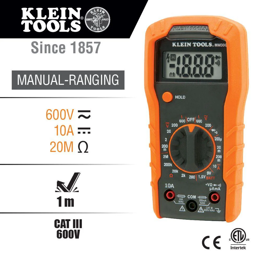 Klein Tools Test Kit with Multimeter, Non-Contact Volt Tester, Receptacle Tester, Model 69149P - Image 3