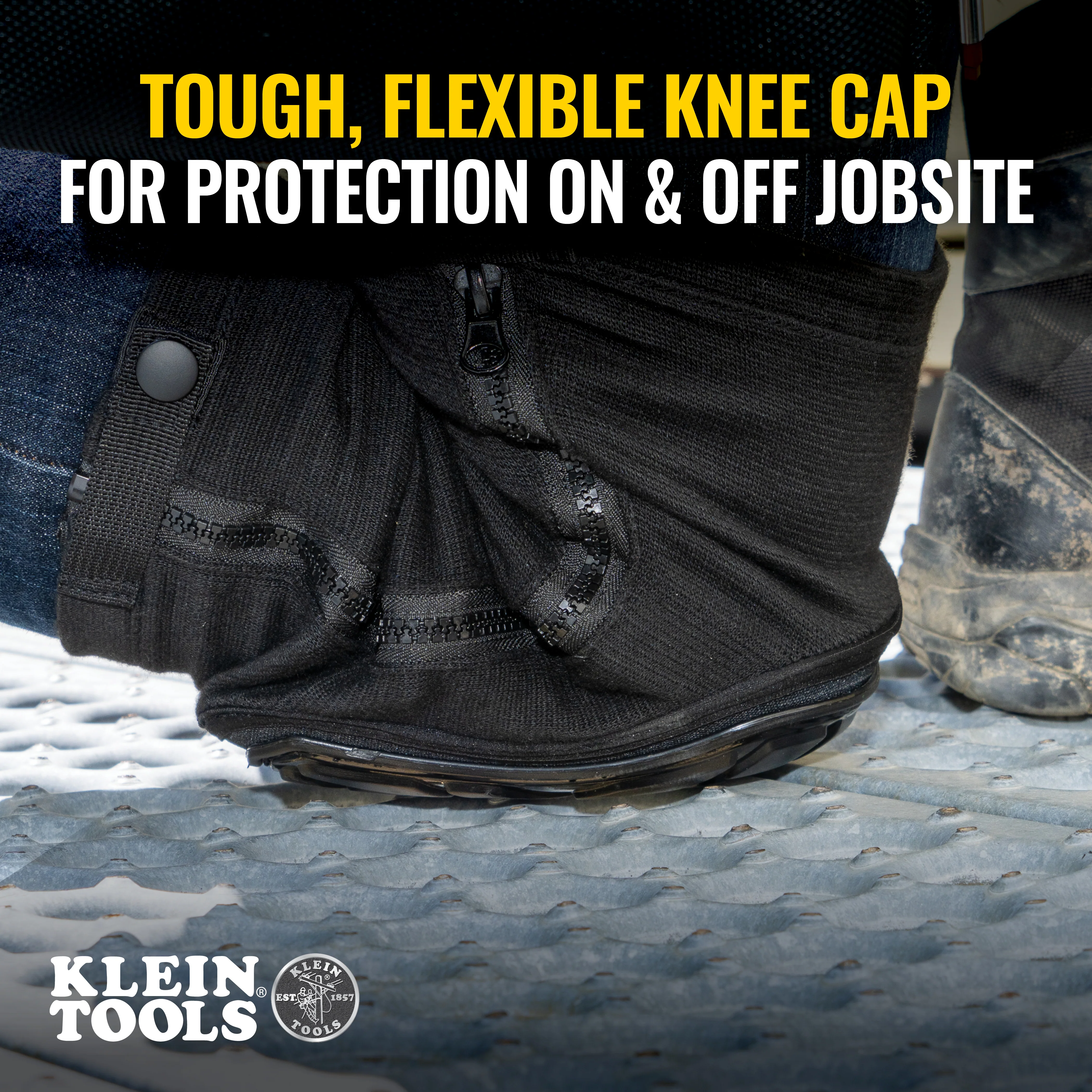 Klein Tools Tough-Flex Knee Pad Sleeve, Medium/Large, Model 60629* - Image 4