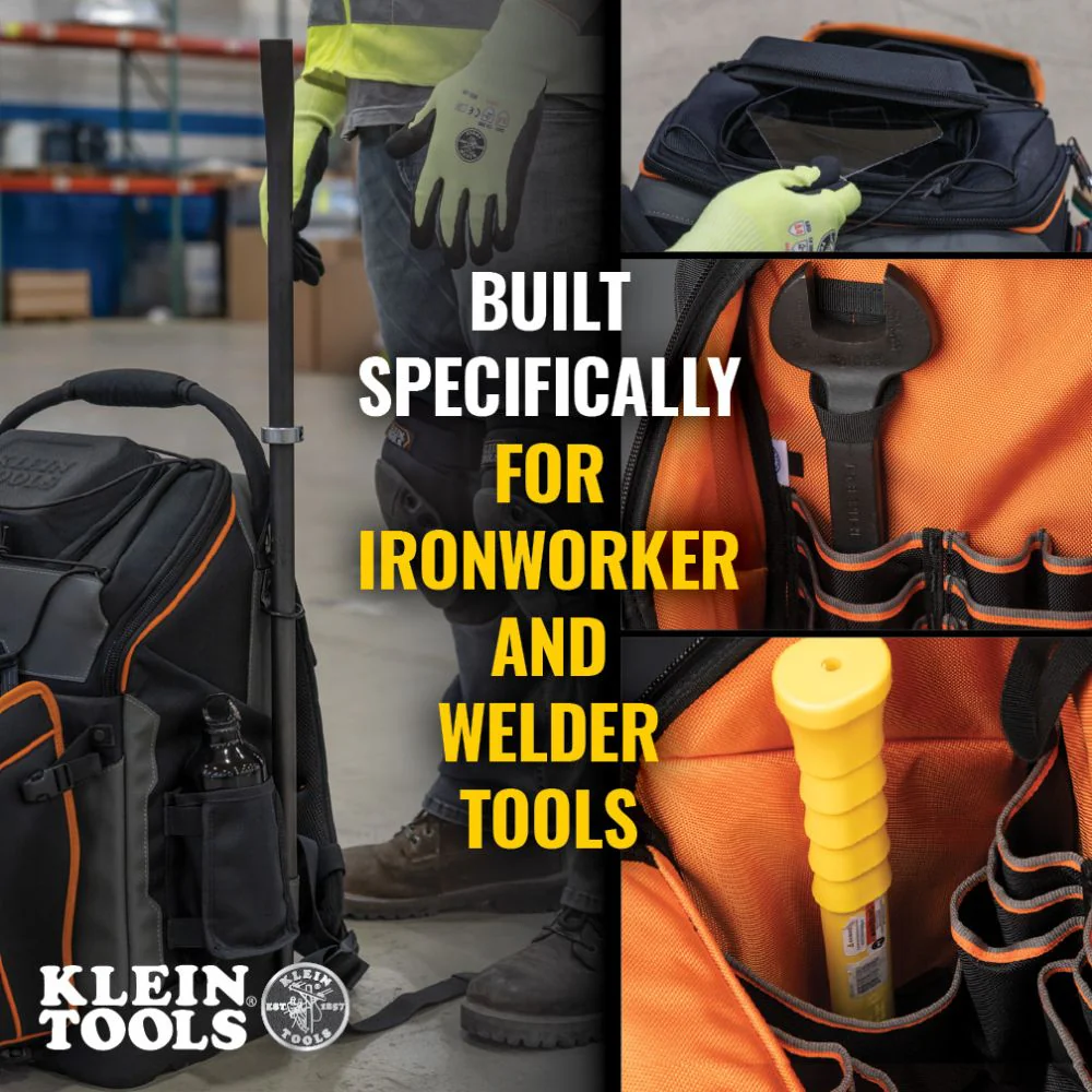 Klein Tools Tradesman Pro Ironworker and Welder Backpack, Model 55665* - Image 5