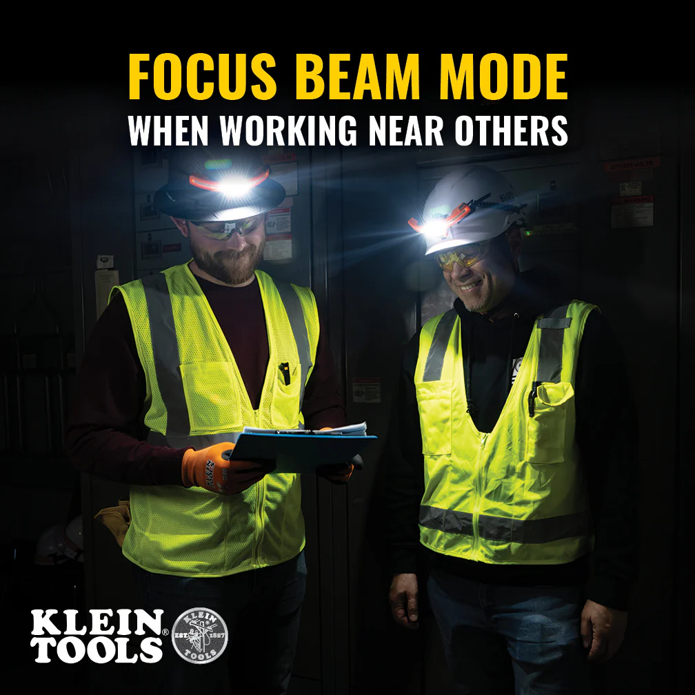 Klein Tools Wide-Beam Headlamp with Mount for Hard Hat, Model KHH56308* - Image 5