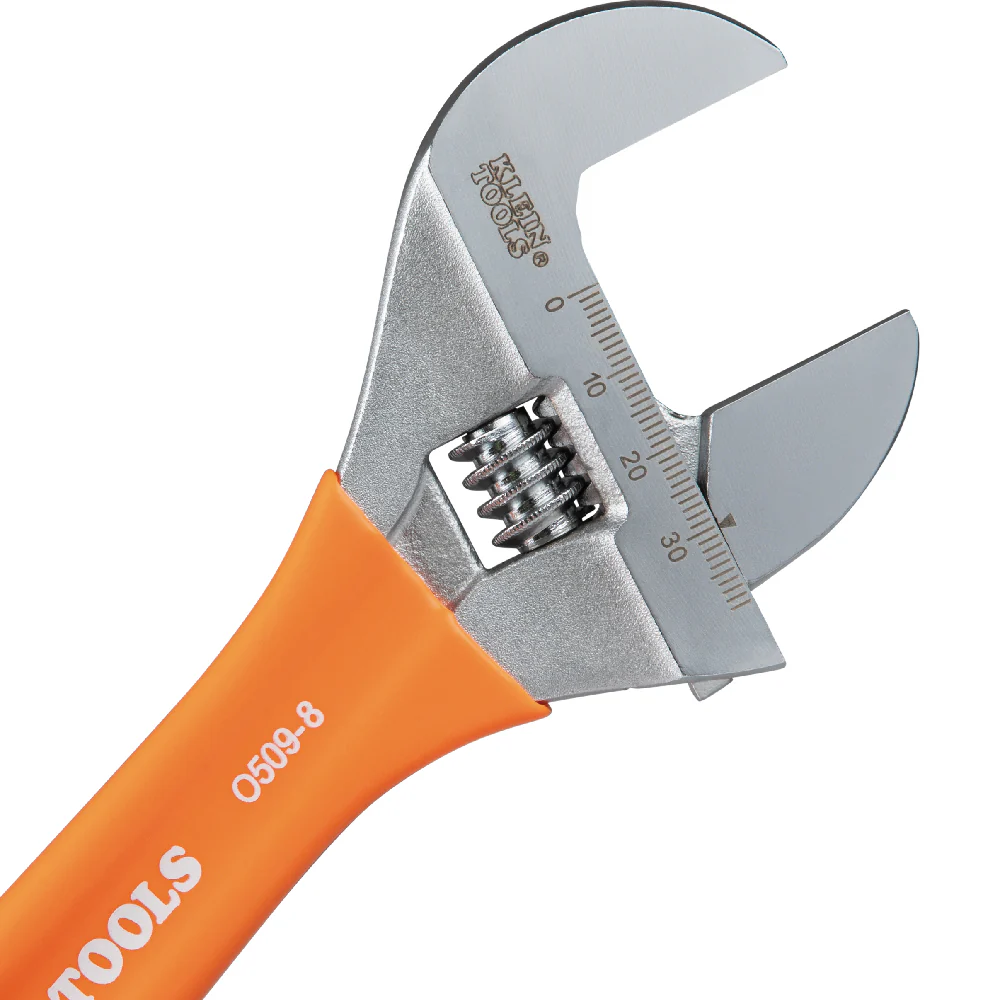 Klein Tools Extra-Wide Jaw Adjustable Wrench, 8-Inch, Model O5098* - Image 4