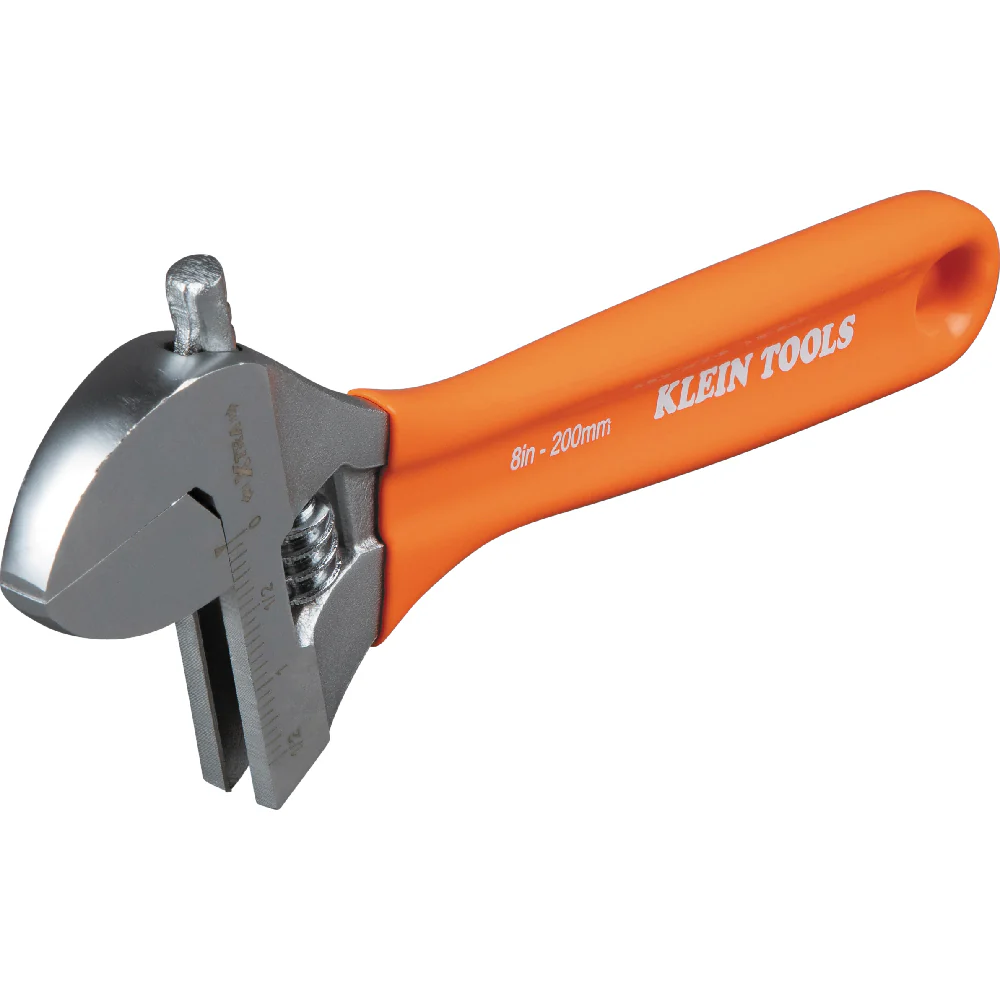 Klein Tools Extra-Wide Jaw Adjustable Wrench, 8-Inch, Model O5098* - Image 7