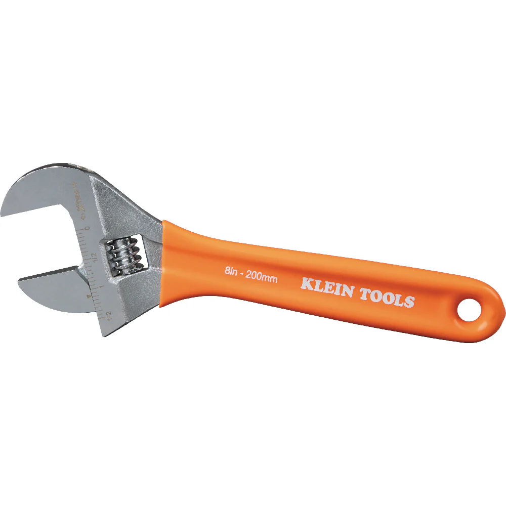 Klein Tools Extra-Wide Jaw Adjustable Wrench, 8-Inch, Model O5098* - Image 8