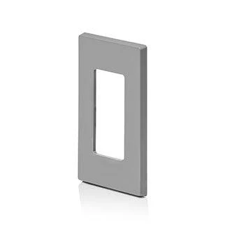 Leviton 1-Gang Decora Screwless Wallplate (Grey) Model 80301 - Image 2