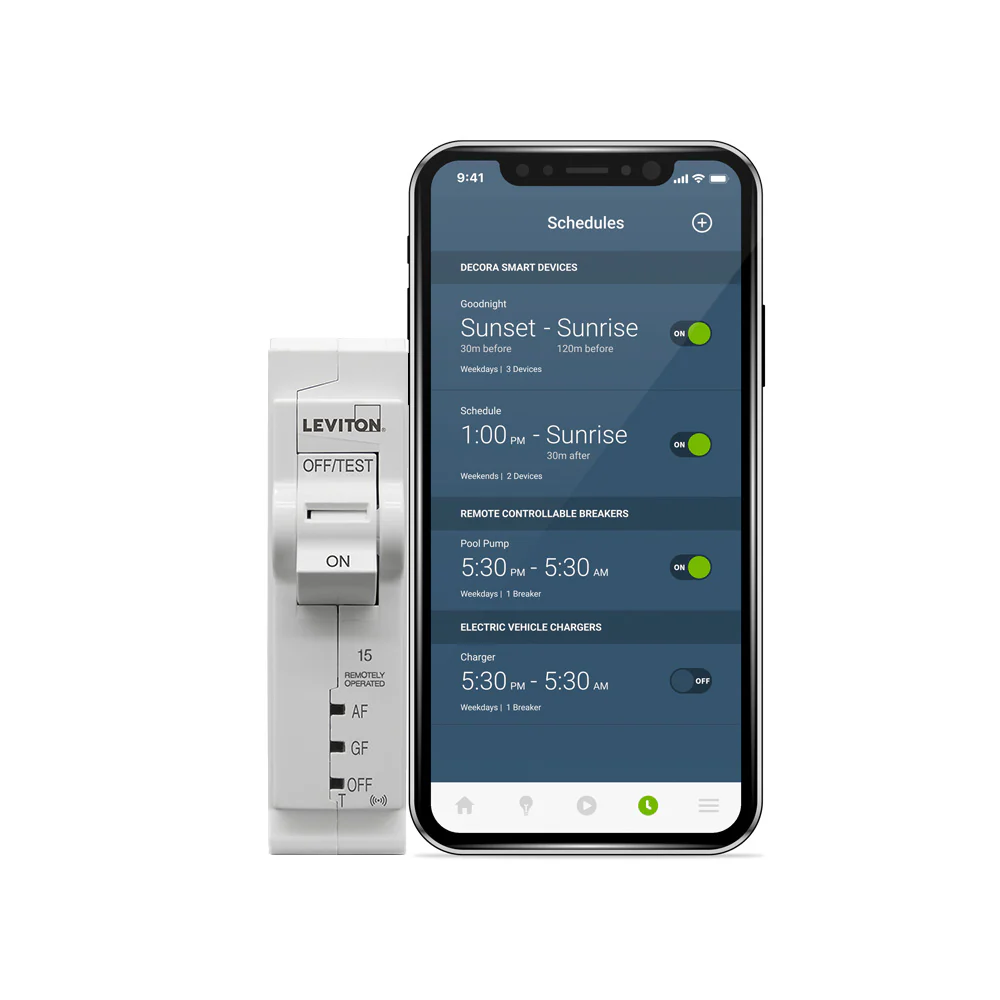 Leviton 2nd Gen SMART 1-Pole 15A AFCI/GFCI Circuit Breaker, Model LB115-DST