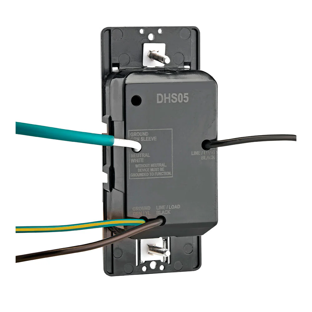 Leviton Decora In-Wall Humidity Sensor and Fan Control Switch, 1/4 HP, White, Model DHS05-1LW - Image 6