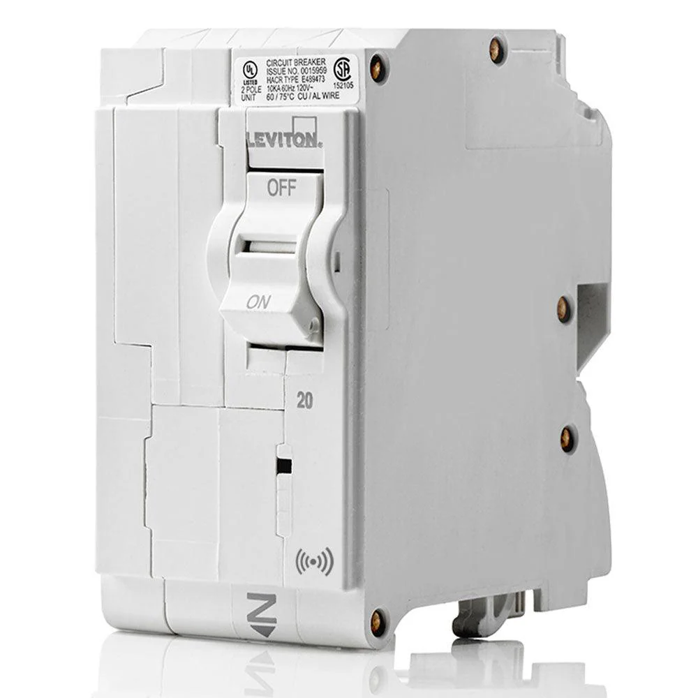 Leviton SMART 2-Pole 20A 120/240V Standard Plug-On Circuit Breaker, Model LB220-745-0SR - Image 2
