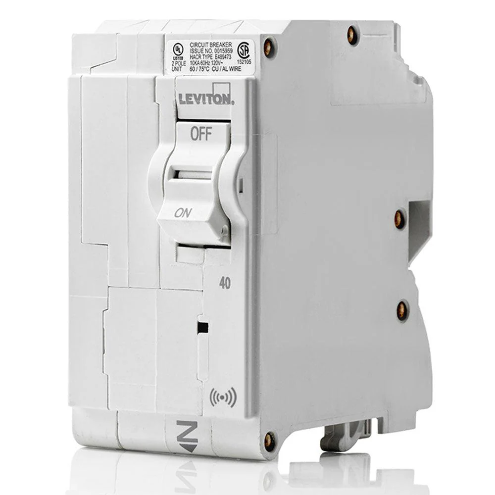 Leviton SMART 2-Pole 40A 120/240V Standard Plug-On Circuit Breaker, Model LB240-745-0SR - Image 2