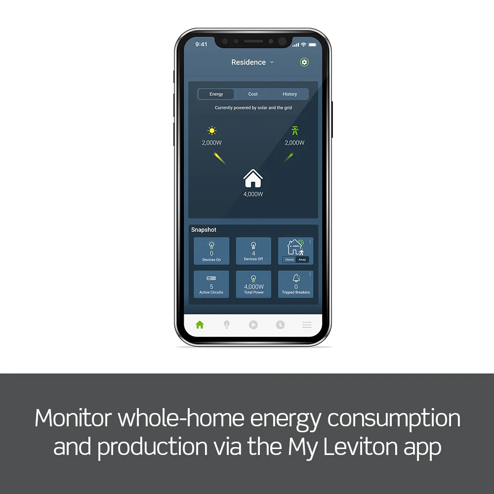 Leviton Whole Home Energy Monitor with 1 Pair of Current Transformer, Model LWHEM-2* - Image 2
