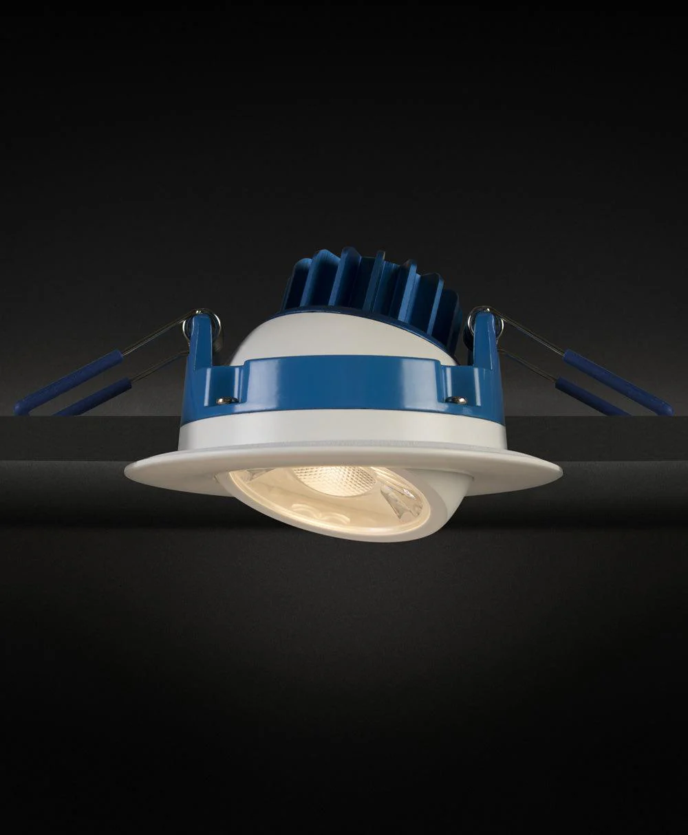 Liteline 3" Luna Black Gimbal Recessed Fixture, Soft White (3000k), Model RA3-7G-30K-90BK* - Image 3