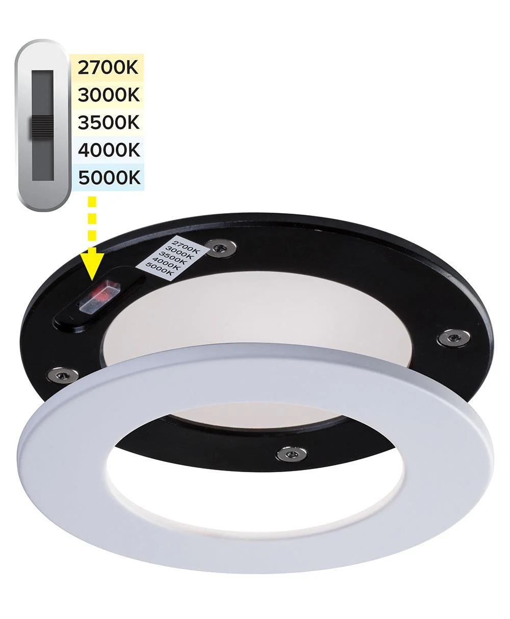 Liteline 4" SlimLED Plus, Dim to Warm, White Trim, Model SLM4-12W-DTW-WH* - Image 2