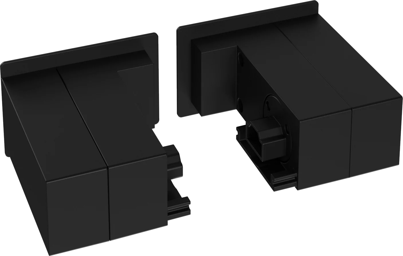 Liteline STRIPE Wall Graze Mounting Brackets, Black