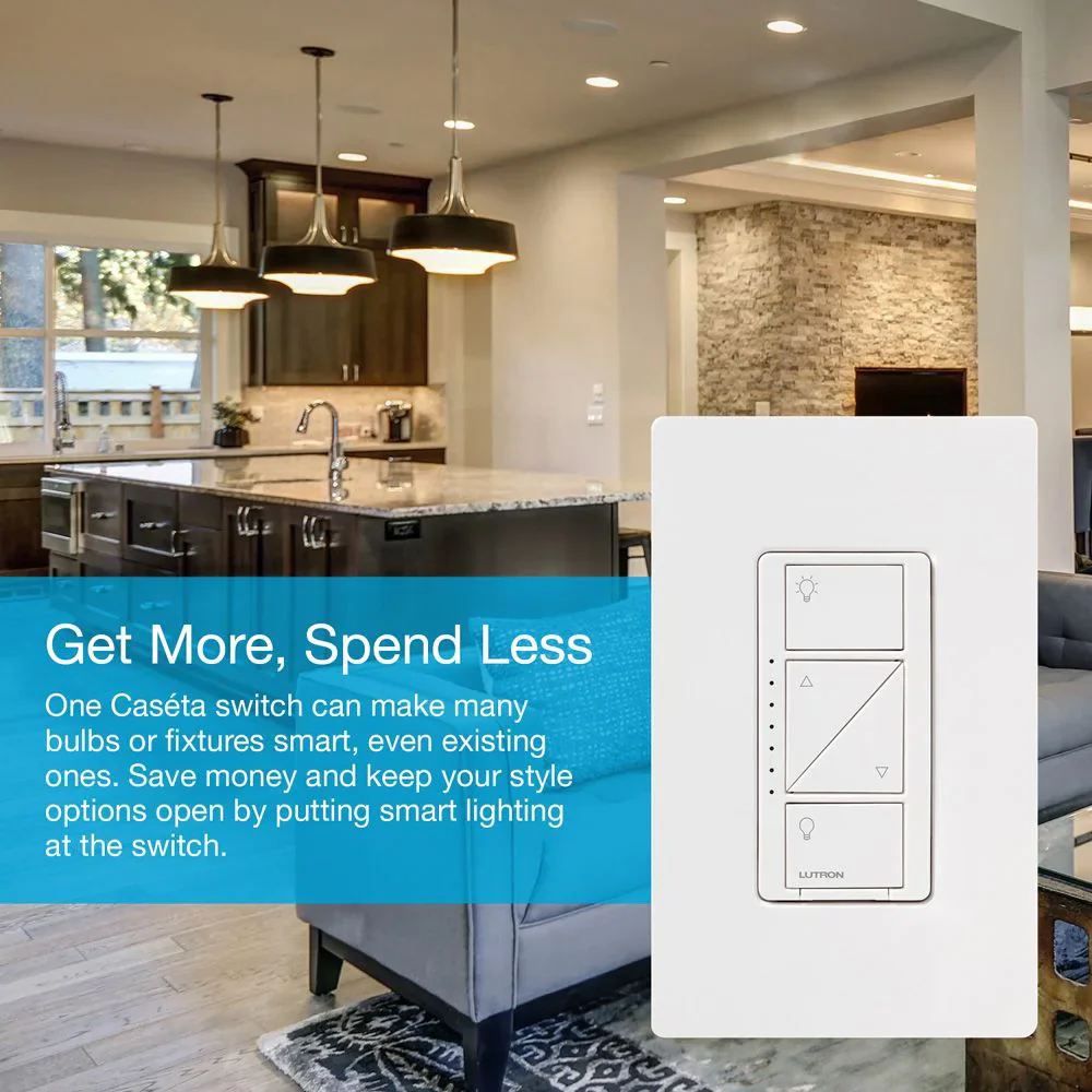 Lutron Caseta 2-Pack In-Wall Smart Dimmer Kit, Model P-BDG-PKG2W-C* - Image 3