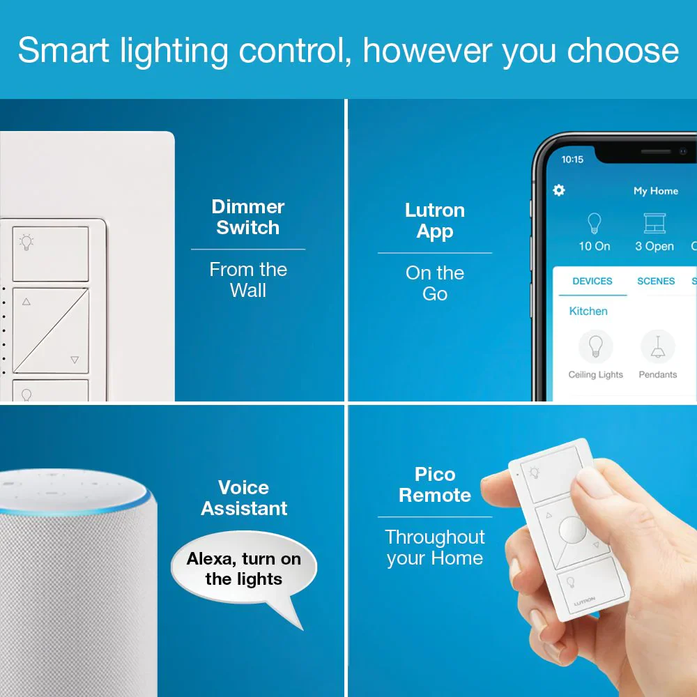 Lutron Caseta 2-Pack In-Wall Smart Switch Kit, Model P-BDG-PKG2WS-WHC* - Image 10