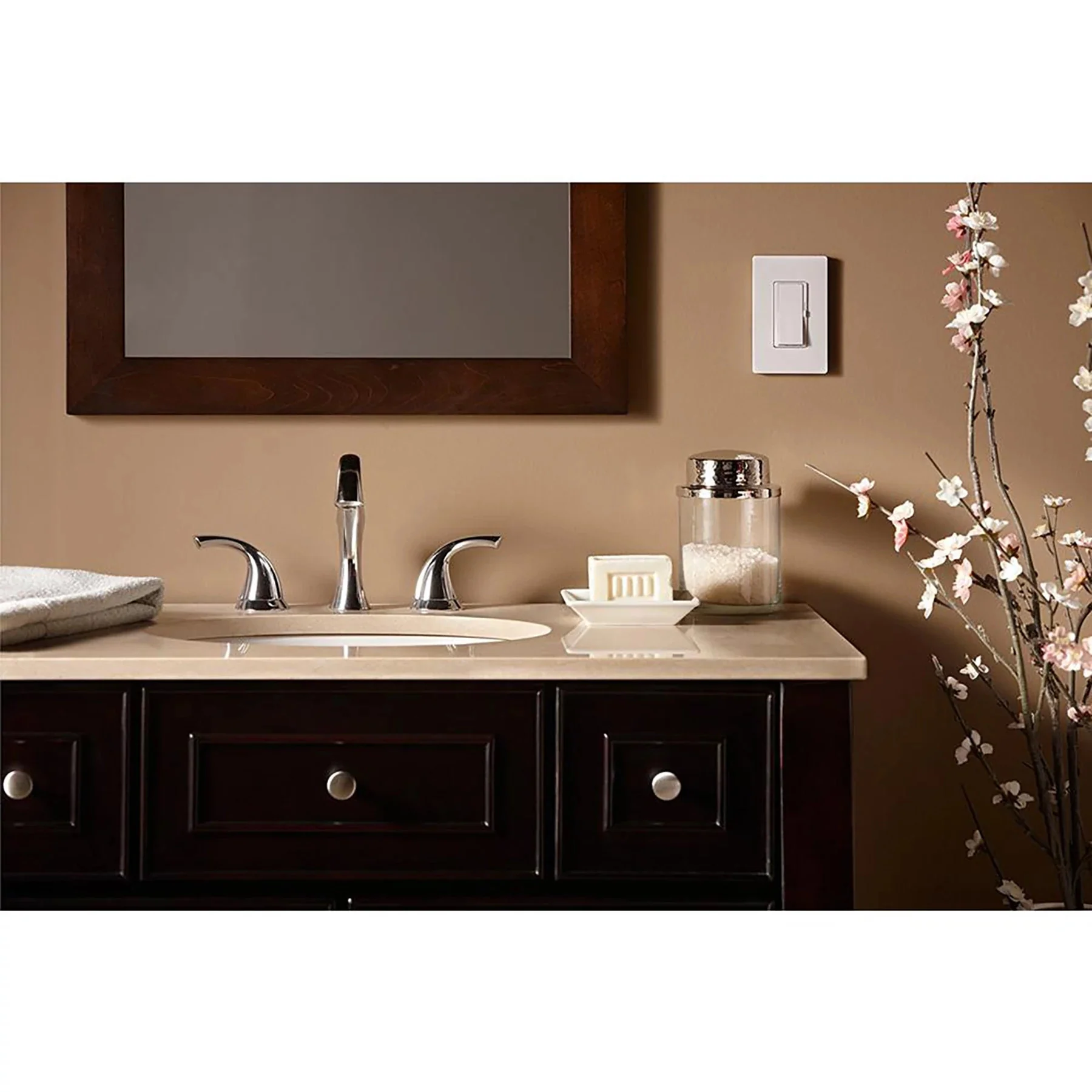 Lutron Diva C-L Dimmer for Dimmable CFL & LED Bulbs, Maximum 150W, Light Almond, Model DVCL-153PH-LA* - Image 8