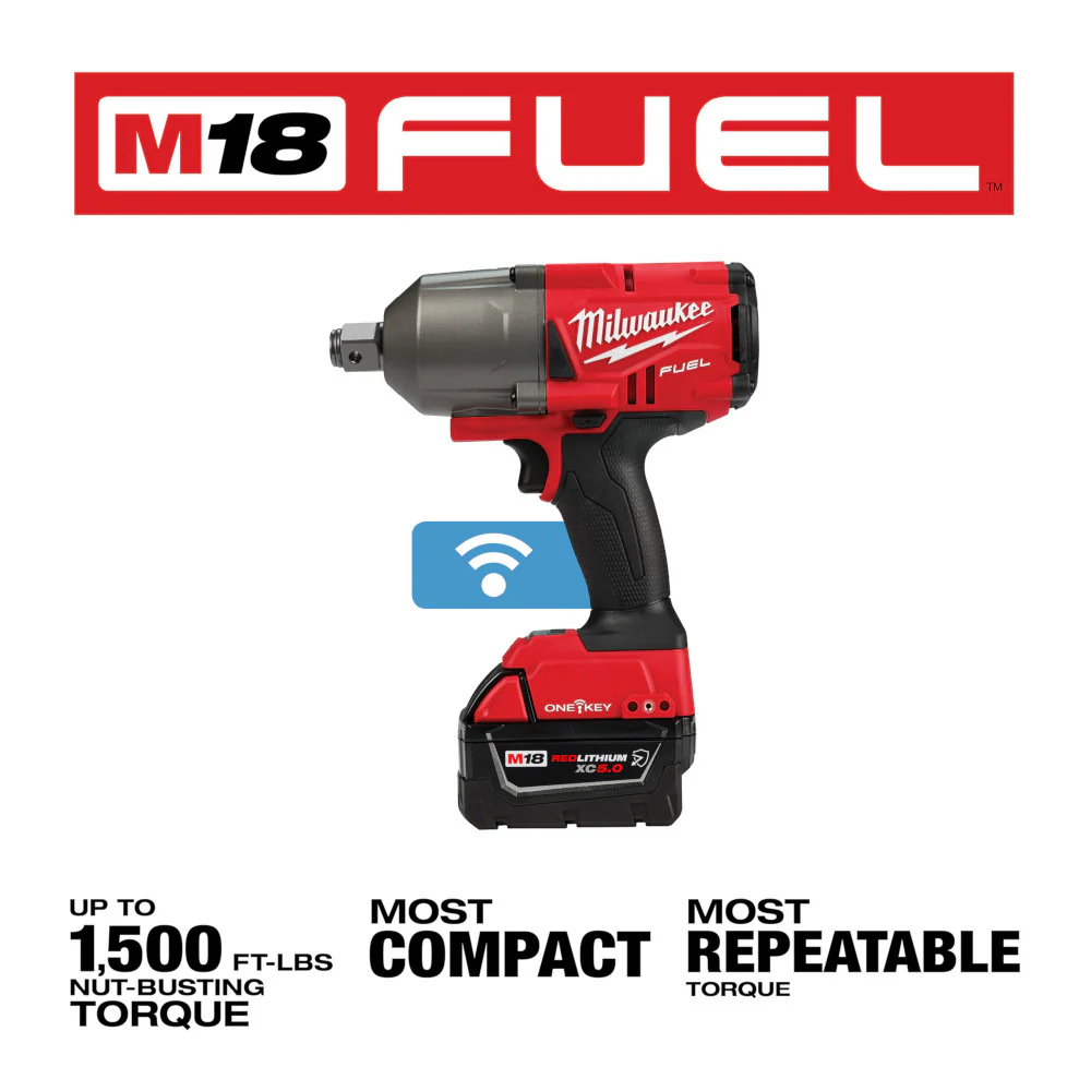 Milwaukee M18 FUEL™ w/ONE-KEY™ High Torque Impact Wrench 3/4" Friction Ring Kit - Image 3