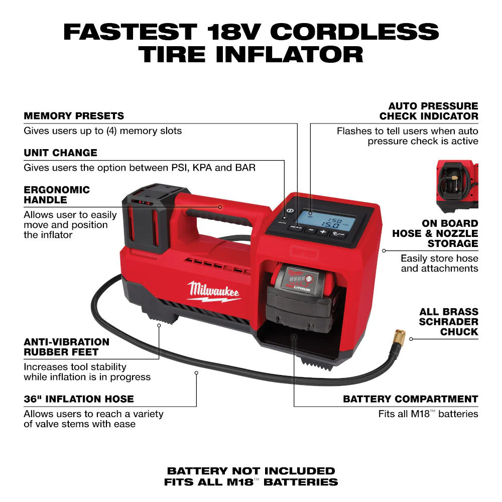 Milwaukee M18 Inflator - Image 3