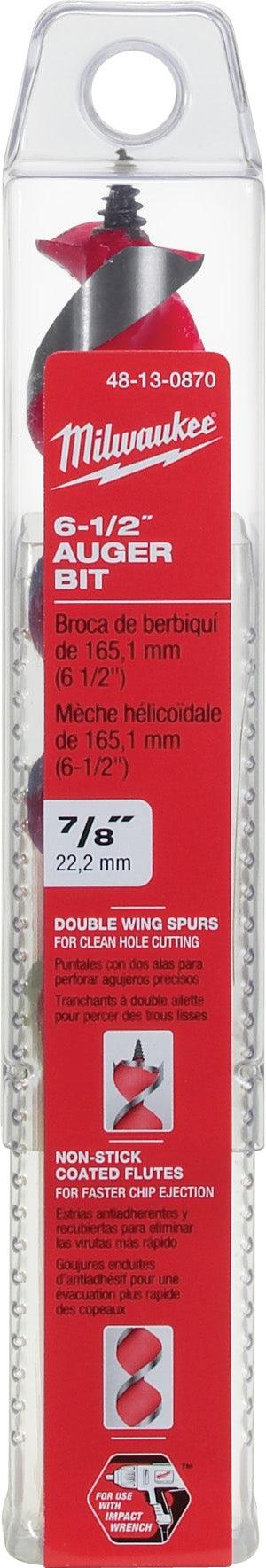 Milwaukee 7/8 in. x 6-1/2 in. Auger Bit, Model 48-13-0870 - Image 2