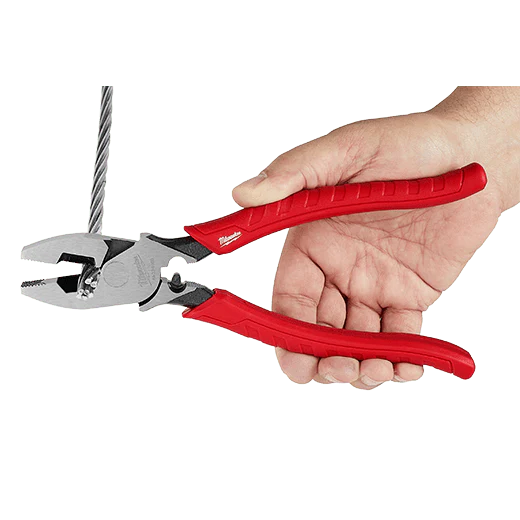 Milwaukee 9 in. Comfort Grip High Leverage Lineman's Pliers with Crimper, Model 48-22-6100 - Image 4