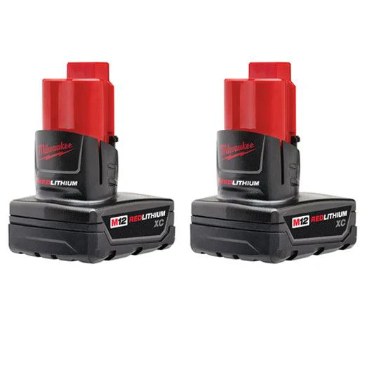 Milwaukee M12 Redlithium XC Battery 2-Pack, Model 48-11-2412